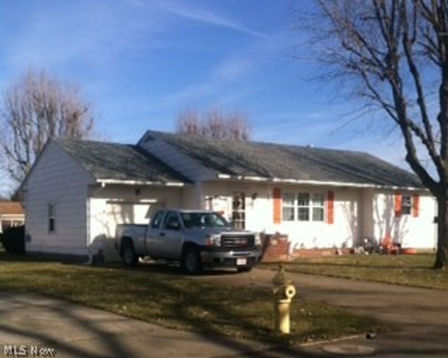 Bright, cheery, and move in ready.  This 3 bedroom ranch has a finished basement that has been professionally waterproofed.  Replacement windows, newer roof, neutral colors, central air, and a one car attached garage.  Property comes with an additional vacant lot with driveway already installed......perfect for your dream shop or whatever your building needs may be.  Basement has 2 utility rooms in addition to the finished areas and has an additional shower.  Within walking distance to schools and athletic fields.  This is the first time this home has been offered in decades......don't miss this opportunity.