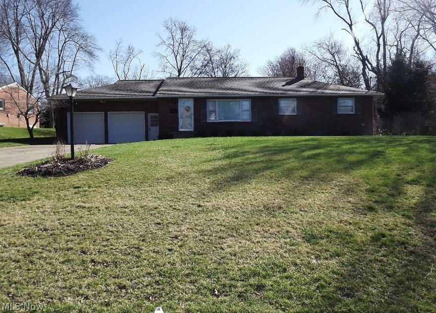 Lovely 3 bedroom ranch in Plain Local School District! The family room is spacious with a large picture window allowing tons of natural light, chair railing/wainscoting, with access to the kitchen. The kitchen offers white cabinets with glass inlay on upper cabinets, newly updated stainless steel refrigerator and dishwasher, dinette space, and door to the back patio. Each of the three bedrooms features hardwood floors and spacious closets with built-ins. The lower level serves as the perfect entertainment space with carpet and glass block windows with a full bath and laundry room. Close to the Hoover Trail, restaurants, and shopping, this home is in a great location!