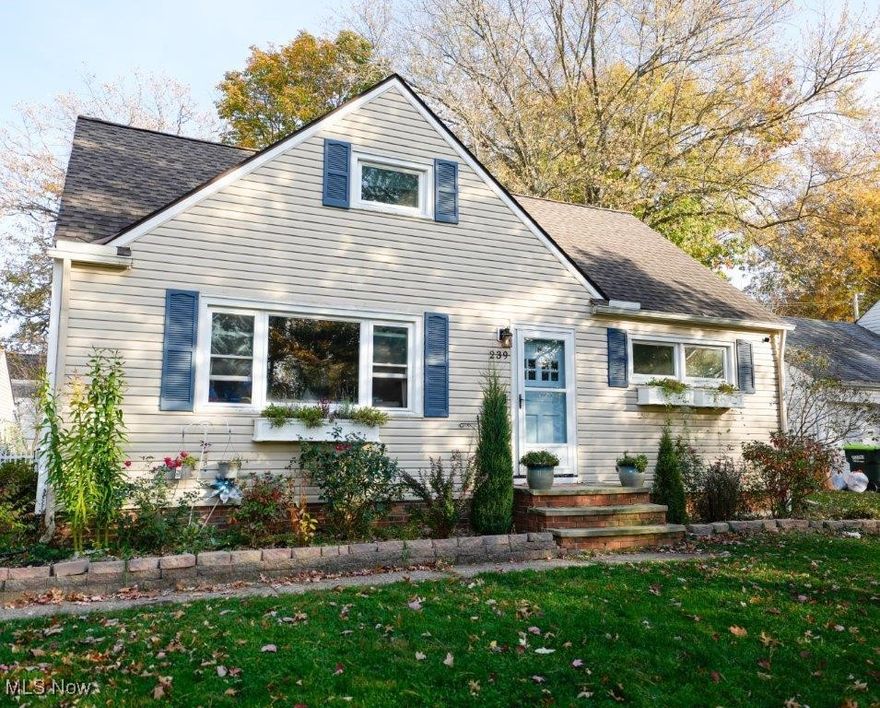 This Bungalow has it all! Owners transformed kitchen, bathrooms and family room while keeping the original charm of the 1950's. Hardwood floors greet you when you walk in the front door. You won't want for anything more when you see this kitchen. Raised panel slow close cabinets and drawers, beautiful quartz counter top and stainless appliances. Host a dinner party in the generously sized dining room. It will fit all the leaves in your table. Enjoy lounging in the family room while enjoying a cozy fireplace during a winter snow storm. Hardwood floors continue in the two first floor bedrooms. Brand new main bath 2024. Second floor master suite has a walk in closet. Exposed brick chimney gives a nostalgic touch to master bath. Lower level rec room includes bedroom or space for office. Backyard provides all the elements you could need. White vinyl picket fence encircles the yard. 22x18 patio easily fits seating area, table and grilling space. Fire pit and Koi pond add the finishing touch. Major improvements: Main bath 2024, Kitchen and Master Bath 2023, Hot Water Tank 2023, Patio 2022, Energy Efficient Windows 2010, Roof 2008. Aggressive Sellers want an offers!