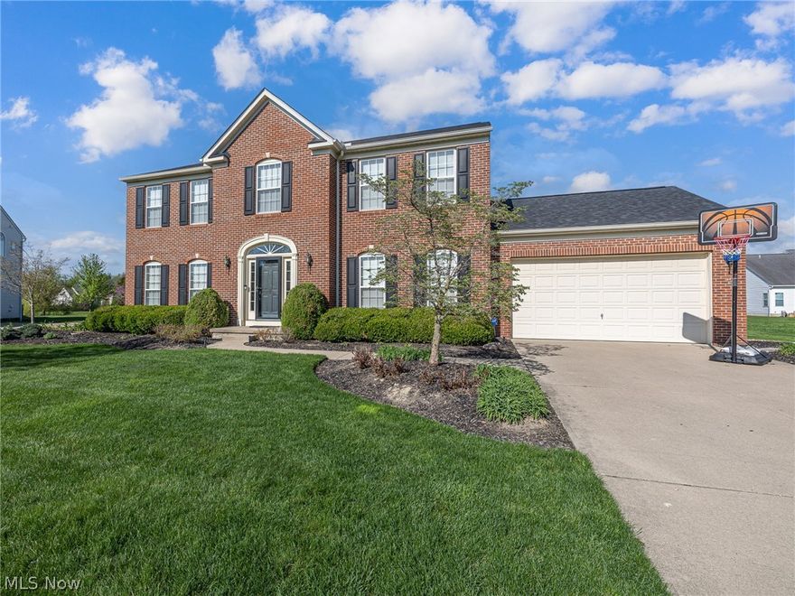 Welcome to this beautifully maintained brick colonial in the highly sought-after Vineyard Estates community. Situated on a quiet cul-de-sac, this 4-bedroom, 3.5-bath home offers both comfort and peace of mind with numerous major updates recently completed. The home has been meticulously cared for, featuring new siding and roof (2023), furnace (2018), whole-house humidifier (2018), sump pump with backup (2018), tankless water heater (2019), garage door springs and rollers (2018), and garage door opener (2022). The A/C unit was installed in 2016, with the coil recently updated in 2024. Enjoy outdoor living in the expansive backyard, complete with a deck and a brand-new pergola (2025), perfect for relaxing or entertaining. The finished basement provides additional living space, including a full bathroom and a versatile bonus room currently used as a home gym. This home offers a rare combination of thoughtful updates, functional space, and a desirable location.