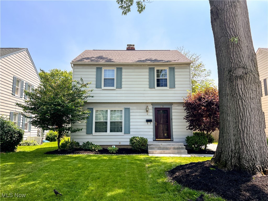 Three-bedroom colonial home available for rent in the heart of Cuyahoga Falls. This location is within less than a mile to the Front Street downtown social strip, the highway entrance, and many parks. The home is clean well-kept colonial with many amenities. The front living room has a fireplace, and the wood flooring that wraps around into the dining area. The kitchen breakfast nook creates an eat in kitchen that has a pass-through window into the family room. The family room has built in features and back door to the back yard. There is half bath on the main floor. The upstairs has three bedrooms and the full bath. There two nice size bedrooms with the third room a little smaller that could be used as nursery, playroom, or office. Interested parties will be given an application link by the realtor, the cost is $55 per adult. No pets, no vouchers, other restrictions may apply.