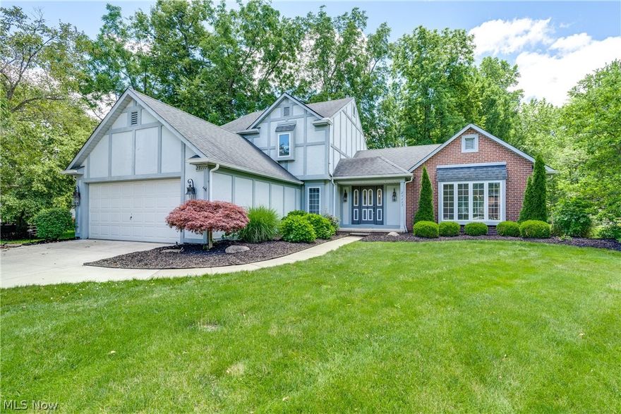 Wonderful 3/4 bedroom, 3 full bath, Colonial in highly sought after Hunter's Point development. One of only 6 houses on the street! Gorgeous, large park-like backyard. Large formal entry way with wood flooring. Spacious eat-in kitchen with large pantry and dining area complete with glass sliding door leading to a large deck overlooking the back yard. Large formal living room & dining room. Warm and inviting family room with built in cabinetry and brick gas fireplace. First floor office which could easily be a 4th bedroom. Three spacious bedrooms upstairs including a master suite with large walk-in closet and large master bath. 2nd full bath upstairs. Large laundry room/mud room with two closets. Full basement recreation room with Nature Stone Flooring and speaker system. House has gutter guards on all gutters. Conveniently located close to shopping, airport, on the eastern part of Westlake near Rocky River!