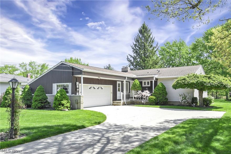Welcoming you to a truly special home and opportunity to own .83 acres of private paradise in suburban Strongsville. Wooded in all the right places and offering the perfect space for seclusion or to entertain family and friends. This well loved family home offers quality craftsmanship and maintenance for over 51 years! Inside you will find a large kitchen with ample counter and storage space, opening to a dining room and large living room with original built-ins and stone fireplace. Slider to the  rear patio, enclosed porch and green gorgeousness. First floor offers two full bathrooms including a primary bath and four bedrooms. The front bedroom a wonderful flex space for first floor home office, den or playroom. In the basement you will find a solid and massive recreation room, laundry, cedar lined closet, utility room and workshop and crawlspace. The extras, nature stone garage flooring '17, Generac whole house generator '21, wonderful front porch, lovely landscape, curb appeal, side load garage and extra pad for driveway turnaround. HVAC 2018, lifetime guaranteed Stanek windows 2015. Cosmetic updating will go a long way, turning this fantastic space into your modern dream home. Located on the northern end of Strongsville, bordering Middleburg, North Royalton and Parma, minutes from the highway, shopping and restaurants, but away from the everyday traffic, hustle and bustle. Find your peace at 8089 Wesley Dr.