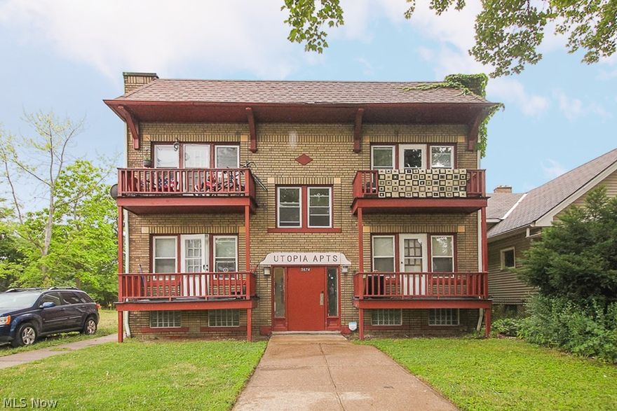This 6 unit apartment building is a great opportunity to build your rental portfolio. Fully occupied, the spacious brick building consists of four 2-bedrooms apartments that are 1,100 sqft and two 1-bedroom apartments that are 885 sqft. (The 1-bedroom units could potentially be 2-bedroom which would increase the rent as well!) All units have living rooms and dining rooms. This building also has plenty of tons of newer updates: just 2 years ago major renovations were completed throughout the building. The electrical has been updated, including GE breakers and GFCI outlets in all bathrooms and kitchens, all new replacement vinyl windows and new glass block windows in basement, refinished hardwood floors, new plank flooring in kitchens, along with new cabinets, completely renovated bathrooms with ceramic tile floors and new fixtures. Units #1-4, all 2-bedroom units, rent for $650/month and the 1-bedroom units #5 and #6 rents for $600/month and for $550/month respectively. Each unit is met