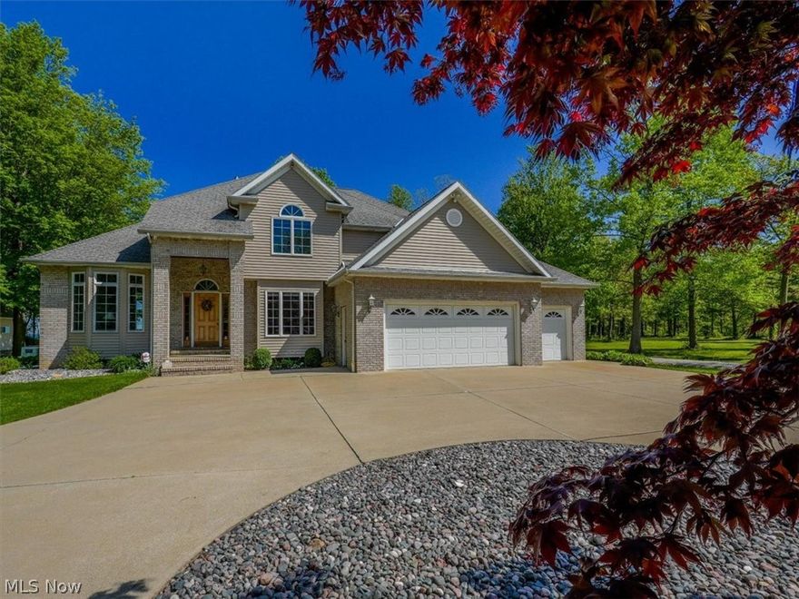 Nestled along the tranquil shores of Lake Erie, this stunning lakefront property sets upon a sprawling 3+ acre lot in N. Kingsville, Oh.  A spacious 2700 sq ft. floor plan, this home has beautiful oak finishes throughout. The heart of the home lies in the kitchen, complete with stainless steel appliances, ample cabinet space, & a large center island perfect for meal prep & entertaining. Sliding glass doors open from the kitchen & lead to the deck for watching that gorgeous Lake Erie sunset. 1st floor laundry room includes washer & dryer. Adjacent to the kitchen, the great room provides a comfortable & welcoming space, featuring hard wood flooring & panoramic views of the shimmering lake. Retreat to the cozy family room, where a gas fireplace sets the ambiance for relaxation. The master bedroom, boasting its own gas fireplace & a wall of windows that frame breathtaking views of the water. Spacious Master bathroom with a soaking tub, stand up shower & an extra-large walk-in closet space. This home offers the perfect combination of comfort and elegance.
4 generously sized bedrooms provide plenty of space & another full bathroom & half bath downstairs ensure convenience & privacy for all. For those who love the outdoors, this property is beautifully landscaped & offers its own driveway offering easy access to Lake Erie, walk or drive down to your own private beach! Also, a new 16 x 24 shed was built in 2021, paved driveway, heated 3 car attached garage with outside entrance. A full basement provides plenty of storage space with the ability to finish off for more living space. Backup home generator ensures that you'll never be without power. Whether you're seeking a serene retreat to escape the hustle & bustle of everyday life or a luxurious waterfront home to entertain family & friends, this lakefront property offers the perfect blend of elegance, comfort, and natural beauty. Make your appointment to tour this beauty!