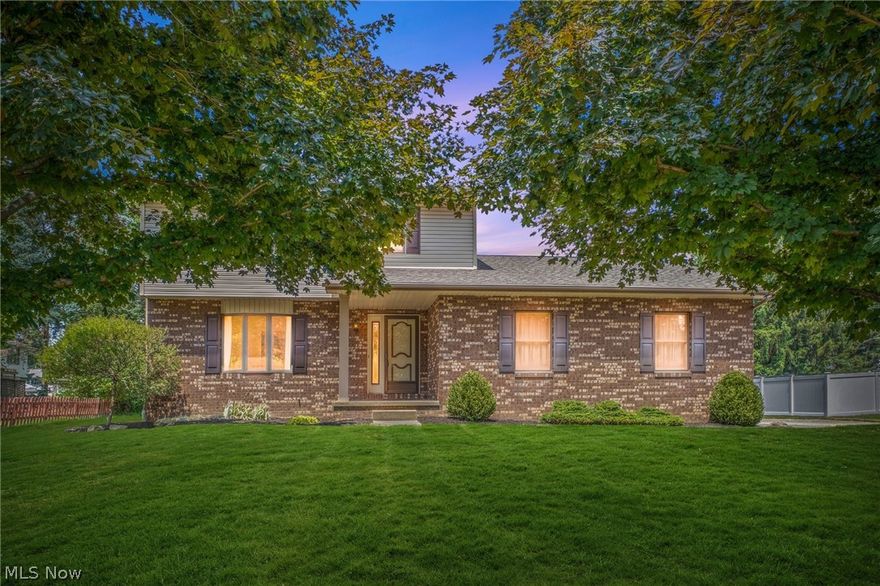 Welcome to this charming home located at Springwater Gardens in the heart of Lake Township within the highly-rated Lake Local School District. This 3 bedroom, 2 bathroom home offers endless potential on the interior, with so many updates of the big ticket items already done for you! Get a load of all the new items: newer siding, soffits, fascia wrap, garage door, man door to the garage, sliding glass door, hot water tank, water softener, roof, gutters, furnace, air conditioner, and chimney repair. Whoa! Also, the well has been has been inspected and passed by Stark County. Inside, you'll find this home has a ton of potential for you to make this home your very own highlighted by a beautiful brick fireplace with mantle and hearth, a vaulted beamed ceiling in the living room, a double vanity in the bathroom, and a make-up area in the huge master bedroom. Enjoy natural light streaming through the large bay window and the front door with a sidelight. The kitchen features perimeter cabinetry with an eat-in peninsula. Plenty of storage in the basement and garage! Step outside to a private backyard and a concrete patio for outdoor enjoyment. Don't miss out on this opportunity to own a well-maintained home with a convenient location and plenty of newer major items already done for you!