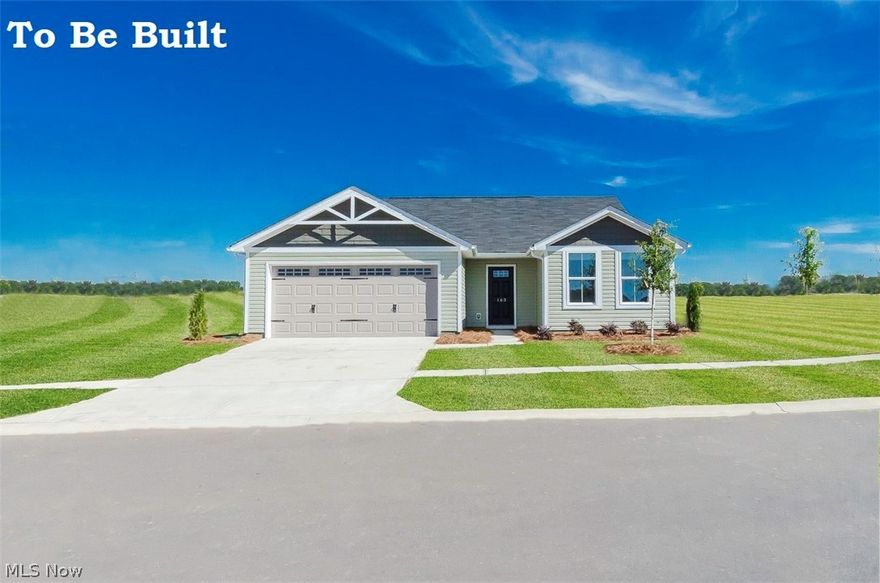 Why buy an old, outdated home? At Ryan Homes’ NEW PHASE at East New Haven, everything is included – the lot, all appliances and landscaping! Enjoy one-floor living with 3 bedrooms, 2 full baths, a full basement and an attached two-car garage. The open concept design is spacious and perfect for entertaining. Most affordable new homes in Summit County! Don’t miss out on this special  5-year 50% tax abatement. Only a few lots remain. To Be Built. Photos for Representation only.