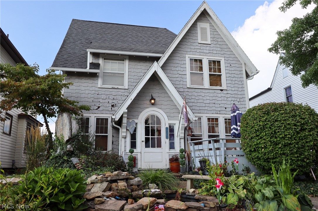 Fall in love with this Victorian inspired home right here in Massillon. This lovely cedar sided home has much to offer. Inside, you will find a wonderfully updated large eat-in kitchen that offers solid surface counters, ample counter and cabinet space and an area to create an amazing walk-in pantry. This kitchen area looks out over the fenced back yard. Also on the main level, you will find a spacious living and dining room and a half bath. The basement offers plenty of storage space, the laundry area and a sizeable family room (pool table negotiable). Upstairs are 3 bedrooms and a full bath. This home features lovely hardwood floors throughout with some that are currently carpeted. There have been some nice recent updates including: Aug. 2022: Garage Roof, Gutters and Downspouts on the house. 2019: Furnace. This charmer is sure to get a lot of looks. Don't hesitate, contact me for your private showing.