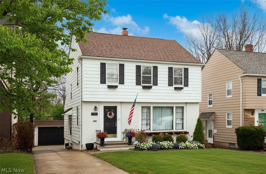 * 2020 NEW ROOF - Full tear off * 2021 New Concrete in back which includes stamped concrete patio & trench drain. *2021 Air Conditioning* Newer Hot Water Tank. *2023 Second Floor Full Bath Remodel. *2020 Kitchen Remodel * 2025 Half bath remodel * Lighting throughout from Pottery Barn, Arhaus & Anthropologie. Welcome home to this move-in ready, fully updated residence in the heart of University Heights—where timeless charm meets modern luxury and walkable convenience. From the moment you arrive, the freshly painted exterior & new front landscaping set the tone for what’s inside. The spacious family room is both warm and sophisticated, anchored by a brand-new, state-of-the-art fireplace and complemented by a large picture window that allows natural light to pour in. Beautiful hardwood floors flow seamlessly through the family and dining rooms.  The dining room is generously sized and enhanced with newly added molding that honors the home’s original character while adding a modern, upscale touch. A striking light fixture makes this space perfect for intimate dinners or hosting guests. Just off the dining room is a charming library—ideal as a home office, playroom, or quiet retreat.  The kitchen is a true showpiece, completely remodeled with quartz countertops, tile flooring, tile backsplash, stainless steel appliances, and abundant storage including a pantry.  Upstairs, the primary bedroom offers a serene retreat with dual closets, while two additional bedrooms feature hardwood floors and tasteful updates. The fully remodeled bathroom showcases a custom tile shower, adding a spa-like finish to the upper level. The finished basement provides valuable additional second living space. Outdoors, enjoy a brand-new stamped concrete patio and newly repaved driveway, offering both style and low-maintenance living.  Directly across the street, a wide-open green space offers the perfect setting for outdoor activities, gatherings, or simply enjoying the view.