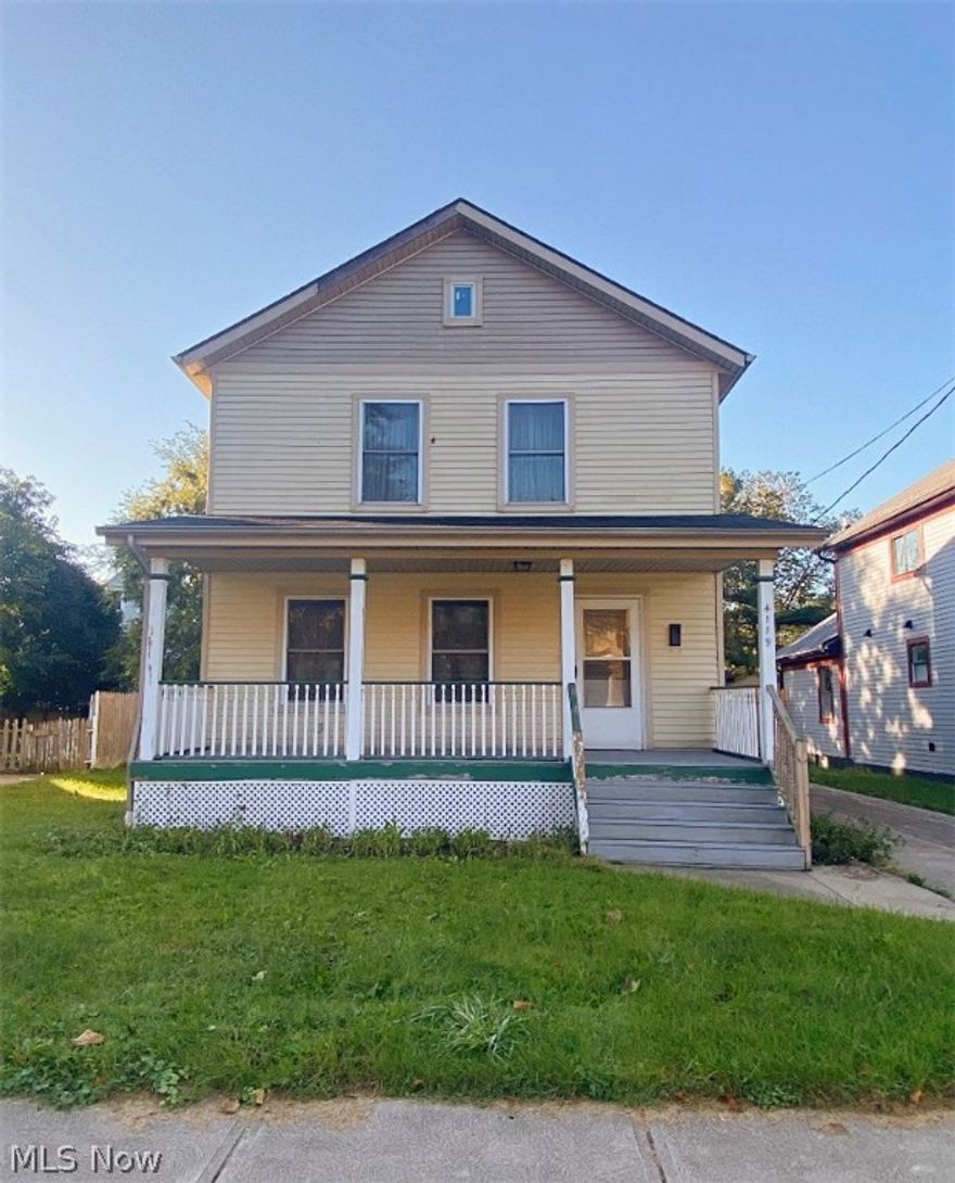 Check out this amazing opportunity in the PERFECT LOCATION!! This 4 bedroom, 2 bath Colonial in the Ohio City Historic District is where it's at! Enjoy cool fall nights on the large front deck or expansive backyard with tons of space for entertaining. Entering through the front door the first floor features a spacious living room with open concept kitchen and dining area. The second floor features three generous sized bedrooms, all showcasing high vaulted ceilings and ample closet space. The full basement includes a designated laundry area, space for an additional bonus room, as well as plumbing for a full third bathroom. Schedule your private showing today, it will be gone before you know it!