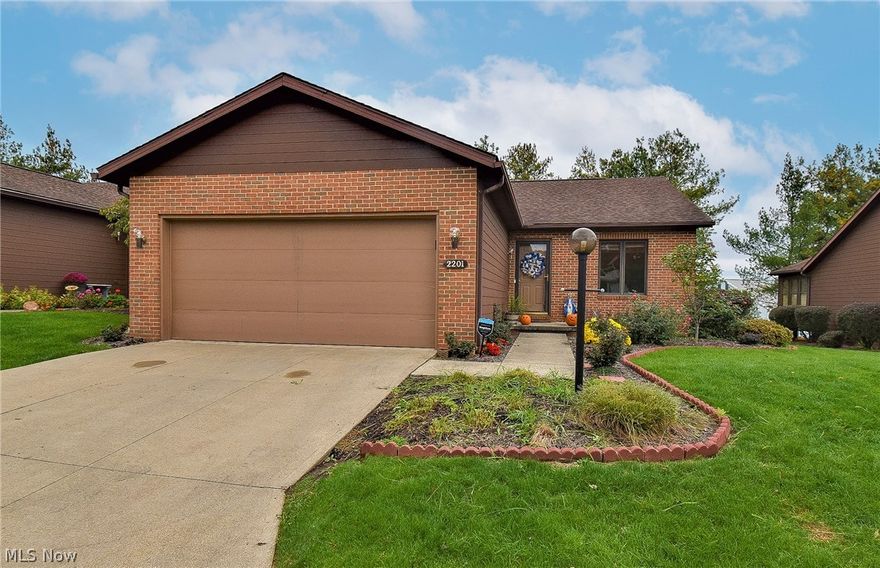 Welcome to 2201 Prestwick Drive! This beautiful condo in Green Local School District will not last long! Enjoy your spacious main level boasting a great room with vaulted ceilings and a fireplace. Kitchen offers all newer appliances and large amount of cabinet space. Sitting off the kitchen is a dining room providing access to the back deck and shaded backyard. The owner's bedroom features oversized walk-in closet. Down the hall you will find a full bath complete with shower, tub, and double sink vanity. Second bedroom, laundry room with sink, and office with beautiful French doors round out the main level. The open stairway leads to a partially finished basement (2016) offering a large rec room, loads of storage space, and a spare room that can be used as a third bedroom. HOA replacing roof in 2023 or after. New AC 2020, and generator 2020. Seller providing a Home Warranty. Don't miss your opportunity to own this home. Schedule your private viewing today!