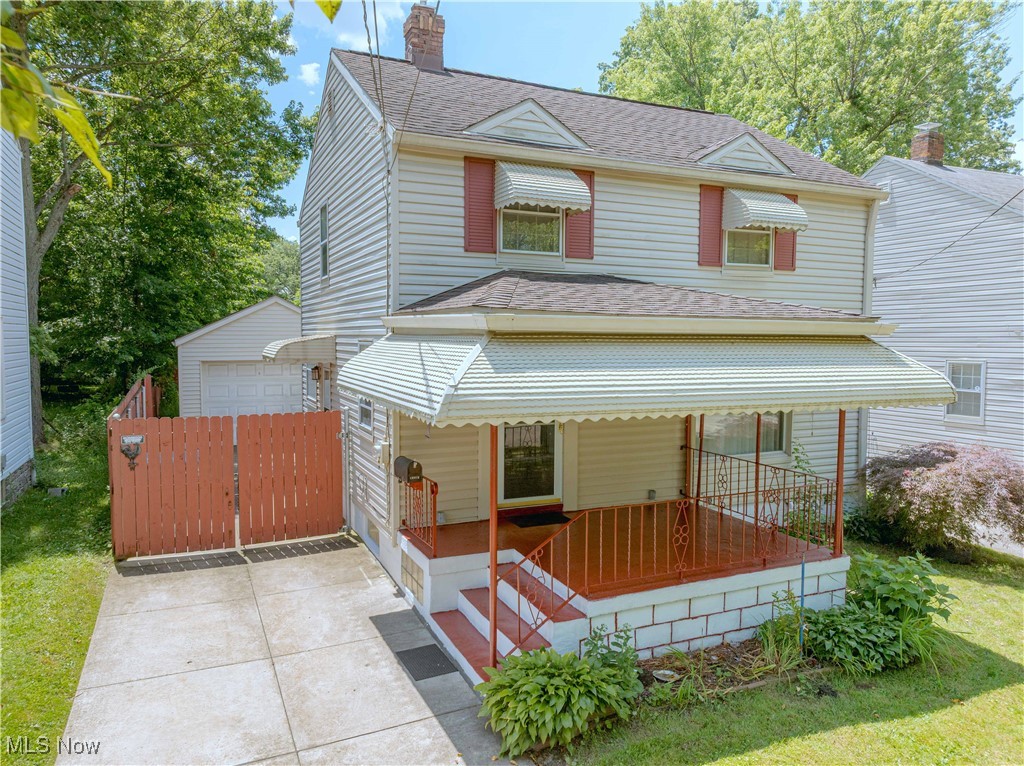 Nestled on the outskirts of Firestone Park, this charming four-bedroom, two-bath home invites you in with its cute curb appeal and cozy covered front porch, perfect for relaxing on warm summer evenings or during a gentle rainstorm. Step inside to discover the warmth of hardwood floors that flow through the living and dining rooms, bathed in natural light. The living room features a decorative fireplace that adds a touch of charm. The kitchen comes complete with appliances and a delightful dine-in area, complementing the formal dining room for all your entertaining needs. Upstairs, you’ll find three bedrooms and a full bath, with the potential of hardwood hidden beneath the cozy carpets. The bonus bedroom and second full bath in the basement offer additional space and flexibility. The home also boasts a spacious, fully fenced backyard, ideal for gatherings and play. A one-car detached garage provides ample storage, and the home’s major updates, including a new electrical panel in 2022, central air from 2022, and fresh paint in June of this year. Both bathrooms feature new toilets installed in 2020, adding to the home’s many thoughtful updates. Come see all that this delightful home has to offer! Close to freeway access, restaurants and stores! One Year Home Warranty offered for extra peace of mind and comfort.