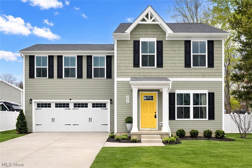 Turn-key new construction in sought-after Taft Pointe! Built in 2023, this beautifully designed 4-bedroom, 3-bath residence offers a thoughtfully planned open-concept layout ideal for both everyday living and entertaining. The main level features a spacious eat-in kitchen with stainless steel appliance package including a gas range, generous counter space, dual pantries, and seamless flow into a sun-filled living area anchored by expansive windows. A convenient first-floor half bath and direct access to the backyard elevate functionality, while the fully fenced outdoor retreat steals the show, complete with a rear deck and pergola, creating the perfect setting for outdoor dining, relaxing, and hosting guests throughout spring, summer, and fall. The second level offers four generously sized, well-appointed bedrooms, a full guest bath with tub/shower combination, and a second-floor laundry room for added convenience. The private primary suite showcases his-and-hers walk-in closets and a en-suite bath with dual vanities and ample storage.
Living space extends into the fully finished basement, offering exceptional flexibility for a recreation room, media space, home gym, or additional entertaining area, along with abundant storage. An attached two-car garage completes this impressive home.
Located in one of Eastlake’s newest developments, this move-in-ready home offers close proximity to shopping, dining, and major freeway access. Combining modern construction, comfort, and convenience in a highly desirable setting. City of Eastlake POS Compliant!