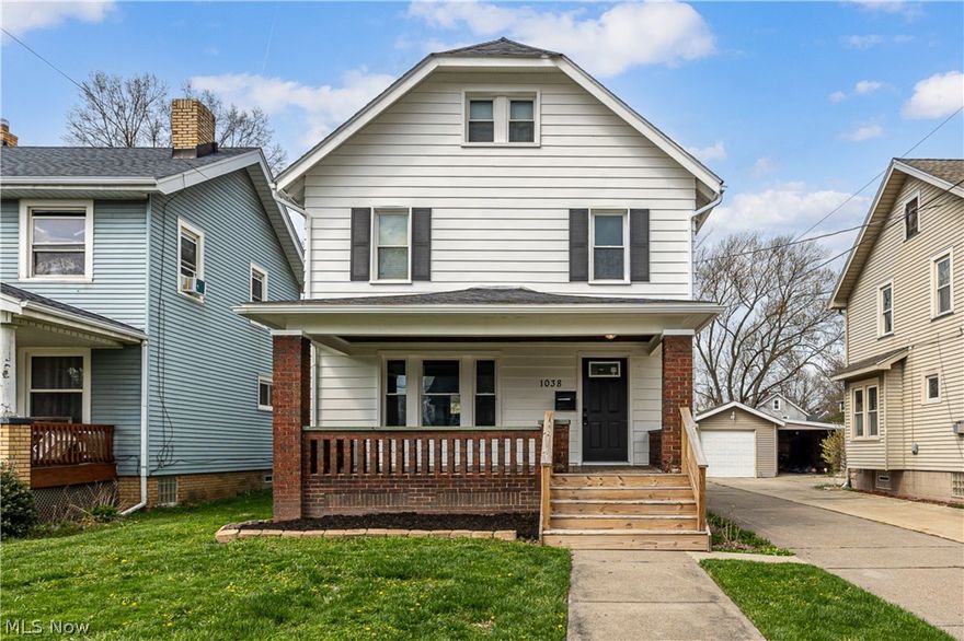 Move-in ready 3-bedroom Colonial in Lorain! This charming home blends classic character with modern updates, featuring beautiful original oak woodwork throughout. Enjoy new luxury vinyl plank flooring and fresh carpet that create a clean, updated feel. The updated kitchen offers functionality and style, while the spacious layout provides comfortable everyday living. A walk-up attic adds excellent potential for additional living space or storage, and the large basement offers even more room for storage or hobbies. Outside, you’ll find a generous backyard perfect for relaxing or entertaining. Don’t miss this well-maintained home ready for its next owner!