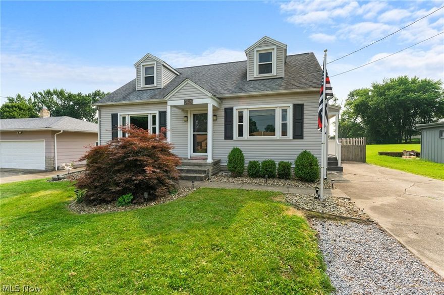 Welcome to 365 Center St, the house that is calling for you! This house has been well maintained and updated throughout the years. Walking through the front door, you are greeted by beautiful hardwood floors and neutral colors throughout! The living room is a very nice sized room that has two entry ways into the kitchen. The kitchen has white cabinetry, stainless fixtures, neutral backsplash, laminate counters, LVT flooring and has an eat in area! The kitchen has a door to the backyard that's fenced in perfect for your animals! There are 2 bedrooms on the main floor with great double closet space and hardwood flooring. The full bathroom on the main level has been updated with a newer vanity, subway backsplash and wainscoting. Upstairs has 2 more bedrooms, both really nice sized rooms with carpet and good closet space. The basement has a finished feel with the stained flooring, great area for a pool table and a living space while you entertain friends and family. There's another full ba