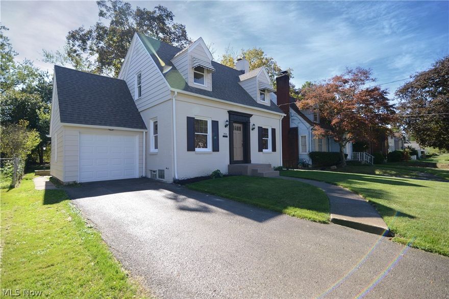 Nothing left to do but move in.  No stone left un-turned in the fantastic remodeled home.  New roof & gutters. Complete new electrical from the street in and all redone inside, plugs etc. Amazing new kitchen!  New counters, cabinets (slow close), flooring, LED recessed lighting, stove, dishwasher, sink, faucet, microwave.  A wall was removed to make way for an eating bar.  Most lighting has been replaced in and out.  All hardwood floors have been redone and are stunning.  New carpet in the family room.  Both baths have been remodeled.  Upstairs has beautiful subway tile.  All drains have been snaked and pipes have been replaced. Basement has been cleaned and dry locked.  Furnace and AC approx 10 yrs old. New front steps. New garage door.  All new paint in and out.  With all the "news" the house has still maintained the charming characteristics of when it was built.  The wood trim, floors, doors and windows are incredibly beautiful. Basement is partially finished off with bead board can