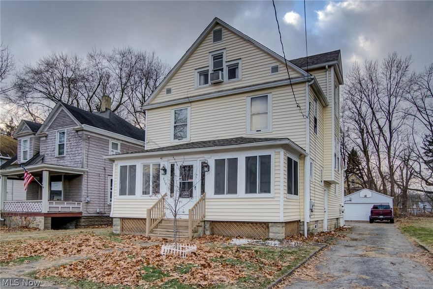 Ready for the character that you don’t find in a new home? Beautifully maintained and updated 1914 home within walking distance of Lock 15 Brewery and Luigi's! This four bedroom, three bath home is full of charm and is move-in ready. Great flow. High ceilings and 1920 square feet, so plenty of room! Freshly painted, updated large kitchen with new refrigerator, new floor, island, and reverse osmosis. All appliances stay. Beautiful hardwood throughout with well crafted woodwork and beautiful large windows. The master on the third floor has a large shower and walk-in closet with French doors. Three good size bedrooms on the second floor with large bathroom. Three entrances and mudroom for the kids or pets. Like to entertain? Enjoy the private, fully fenced back yard (new fence) with deck, or relax on your enclosed front porch. Brand new central air plus newer electrical panel and hot water tank. Great location near schools, churches and Route 8. Come see this for yourself! 
Updates:
Kit