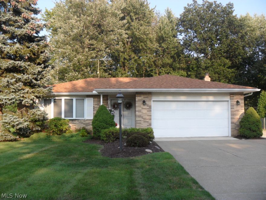 This ranch style home in Mentor is the property you have been waiting to come on the market.   Meticulously maintained and updated, this home features a large living room, family room and dining room.  The newer inviting sunroom off the family room has electric baseboard heating.  The family room is a nice size with custom built-in oak cabinets, gas fireplace and wired for surround sound.  The property also offers 3 bedrooms, 1 ½ baths, a partially finished full basement and a 2 car attached garage.  Many updates include newer roof, rotating HD antenna, furnace, windows, humidifier, aprilaire air cleaner, bathrooms and kitchen.  The fenced in, treed backyard has a 10x10 storage shed.  This home is truly a pleasure to see.