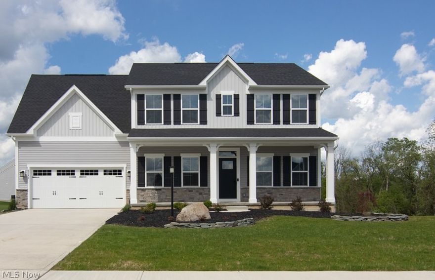 Welcome to the Wedgewood Estates Community. This newly constructed home sits in a cul de sac. The exterior of the home features a stone and vinyl siding, newly landscaped yard and a beautiful front porch to enjoy those summer nights. As you enter the interior of the home the windows allow for natural light to shine on the open floor plan. The kitchen features a huge island with granite counter tops and built in dishwasher, great for hosting friends and family. As you make your way upstairs, you have a second floor laundry room, four bedrooms and two bathrooms. The master bedroom has a special touch of character with a shiplap wall, two walk-in closets and master bathroom with dual head showers. The development is located right across from the Medina Country Club. This home is in close driving distance to stores, parks, restaurants and more! Schedule your private showing today.