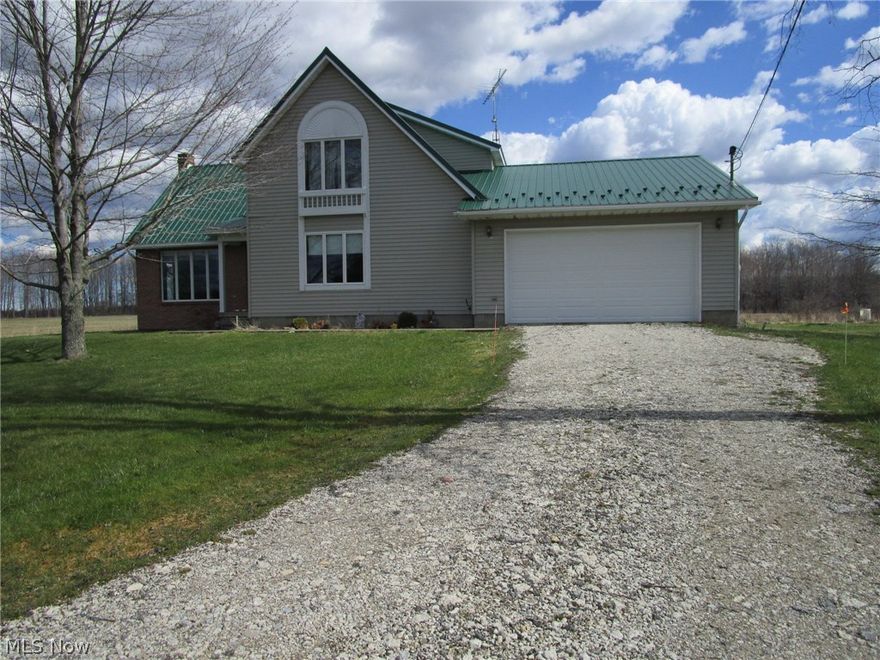 Don't miss this lovely large well-maintained home w/lots of natural light! This sunny Cape Cod sits on a 9.6 ac. private rural corner lot. The easy country lifestyle features an open floor plan, a handy 1st floor laundry & 1/2 bath, a 2 car attached garage, a 1st floor master suite, over-sized sliders to a big (20X15) deck & a vaulted living room! The roof is a newer metal roof (2010), the propane furnace was new in 2012, septic has been well maintained and everything is move in ready! The 8 bay garage is 32 X 106 with a fully floored full height 2nd floor. Access is off both Rt. 46 (the first part of that drive is shared with the house out front, via an easement) or  Tompkins Road. Great location just south of Jefferson, with easy access to Rt. 6 and Rt. 11. $4.50 assessment is for 911 service.Choice of PV or Jefferson SD! The Water well is not on the property; its on a neighboring property to the North,  but an easement and water line agreement are currently in the process of being c