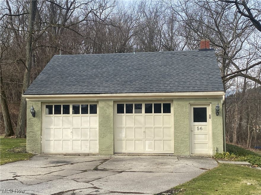 This inviting ranch is rich in charm and history and sits in a peaceful and scenic setting. The lot features a gorgeous view with a small pond and Yellow Creek gently flows through the North side of the property. Enjoy your morning coffee or relaxing evening from the large enclosed front porch. The over-sized two and a half car garage has plenty of room for your workshop or extra storage. Come on in and see your updated kitchen and baths, and nicely cared for original wood floors. Soak in the Jacuzzi tub after a long day. What's that you say? A large main floor laundry room?! Many windows have been updated and the outside has been recently painted. Updates include a reverse osmosis water purification system, newer well (2022),  and heat pump with back up high-efficiency furnace for energy savings. Architectural plans are available for a future addition, if desired. Water and sewer are available for hook up at the street. Dining room has a closet and could easily be converted into a third bedroom. Make your offer today!