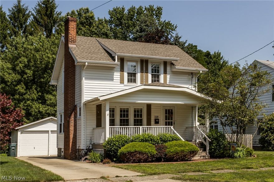 Welcome home to this exceptional upgraded colonial! Enjoy your new home with a bright and sunny living room, formal dining room and fully applianced eat in kitchen with solid surface counters!  Ceramic floors and breakfast nook complete the kitchen. Upstairs you will find a spacious and updated bathroom, and 2 nicely sized bedrooms each with Walk In Closets!!!! Full basement for extra storage.  2 car detached garage, plus a shed. Cute back patio with stamped concrete and Fully Fenced backyard! Updates include: Roof 2013; Siding 2014; Furnace and A/C 2011; H20 tank 2019; Upgraded Electrical 2018; Fenced Yard 2015,  and replacement windows throughout. Nothing to do but move in!! Perfect location with Oak Park is just down the street.  Close to all the amenities CF has to offer including Portage Crossing and all the shops and restaurants in Downtown!