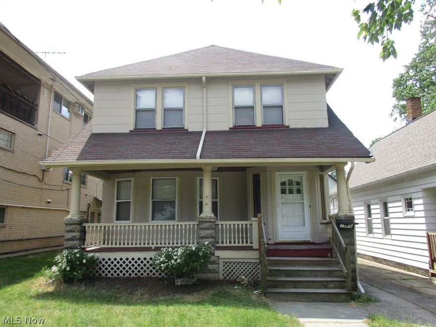 Set up viewing to see this large Lakewood rental home with added living space on the 3rd floor.   Full basement with washer and dryer hook up along with 2nd full bathroom.  Great back yard with off Street parking with 1 car garage.  Short distance from Clifton Blvd. along with shopping,  I-90 Highway access,  and more.   Pet's welcome