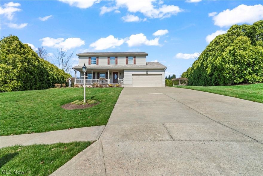 Total home renovation completed in 2024.  Super clean 4 bedroom, 3 1/2 bath Colonial on a park-like setting.  Open living room and dining room, huge kitchen with dinette and bay window, breakfast island, bar with sink, ceramic tiles.  Family room has a gas fireplace & built-in glass shelves with enclosed heated/A/C 4 Season room.  The master bedroom has a walk-in closet & bath off of it.
The dry finished basement features: Rec room, 2nd kitchen, full bath, laundry room, fruit cellar with sink, tons of storage, walk-out to Nature Stone huge outside patio.  The garage also has Nature Stone. the private secluded backyard bringing a lot of enjoyment, Pergola with bench & lighting.  20 x 25 2 Story storage barn.  New doors, fixtures, carpet, oak baseboards & moldings.  New appliances, sump pump w/back-up battery.  One owner home.