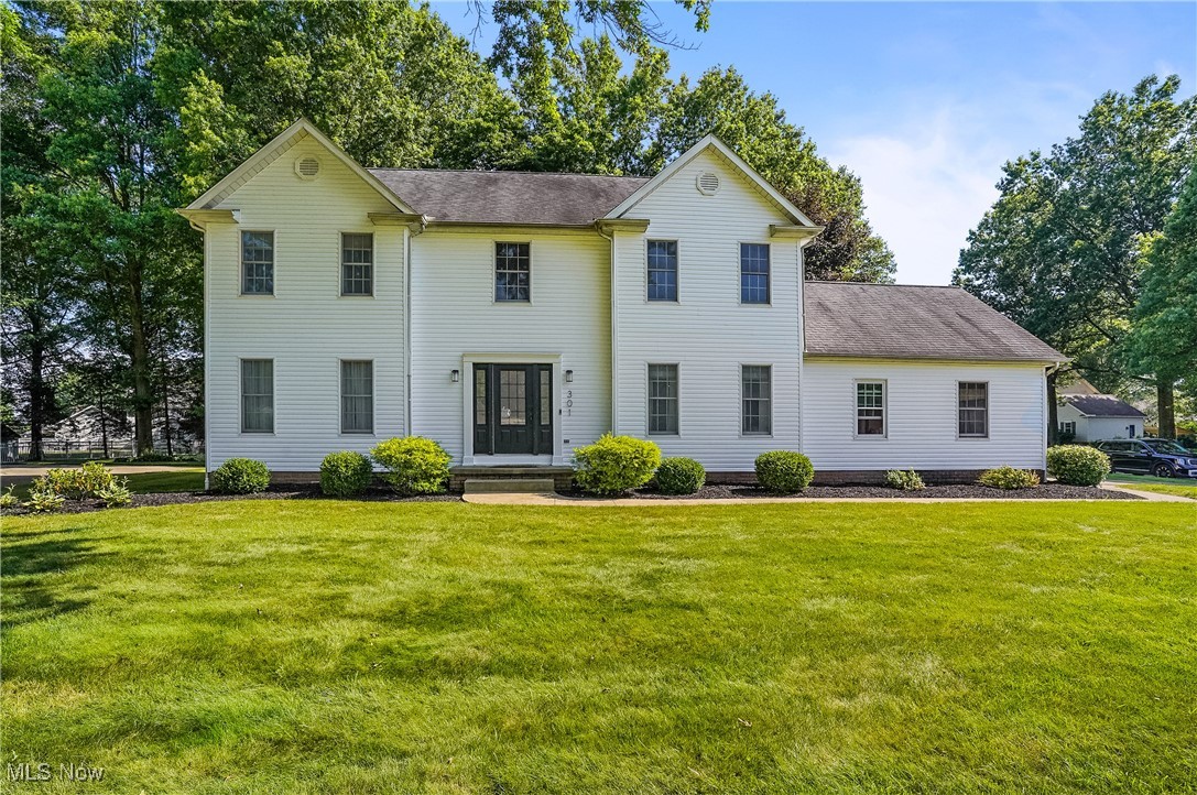 Don't miss this 4 bedroom, 2.5 bath colonial in Canfield School District! The new vinyl siding will give you a beautiful Cardinal welcome as you enter into the main foyer. The living room/bonus room has french doors to the attached family room which is open to the updated, eat-in kitchen, complete with stainless and black appliances, pantry, center island, and french doors to the back deck where you will enjoy the partially wooded yard. The formal dining room with chair rail, crown molding, and roman blinds will offer memorable dinners. The 1st floor laundry is conveniently inside from the attached 2 car garage entrance with opposing first floor half bath. The center staircase leads you to 4 bedrooms and 2 full baths, all very neutral as well as sizeable and you will love the walk-in closets and extra storage! Down in the lower level a huge finished rec room will provide the extra space you didn't know you wanted. Also, there is a private office and 2 unfinished storage areas. With so much to offer, I am proud to help you tour this amazing home. Schedule your tour today!