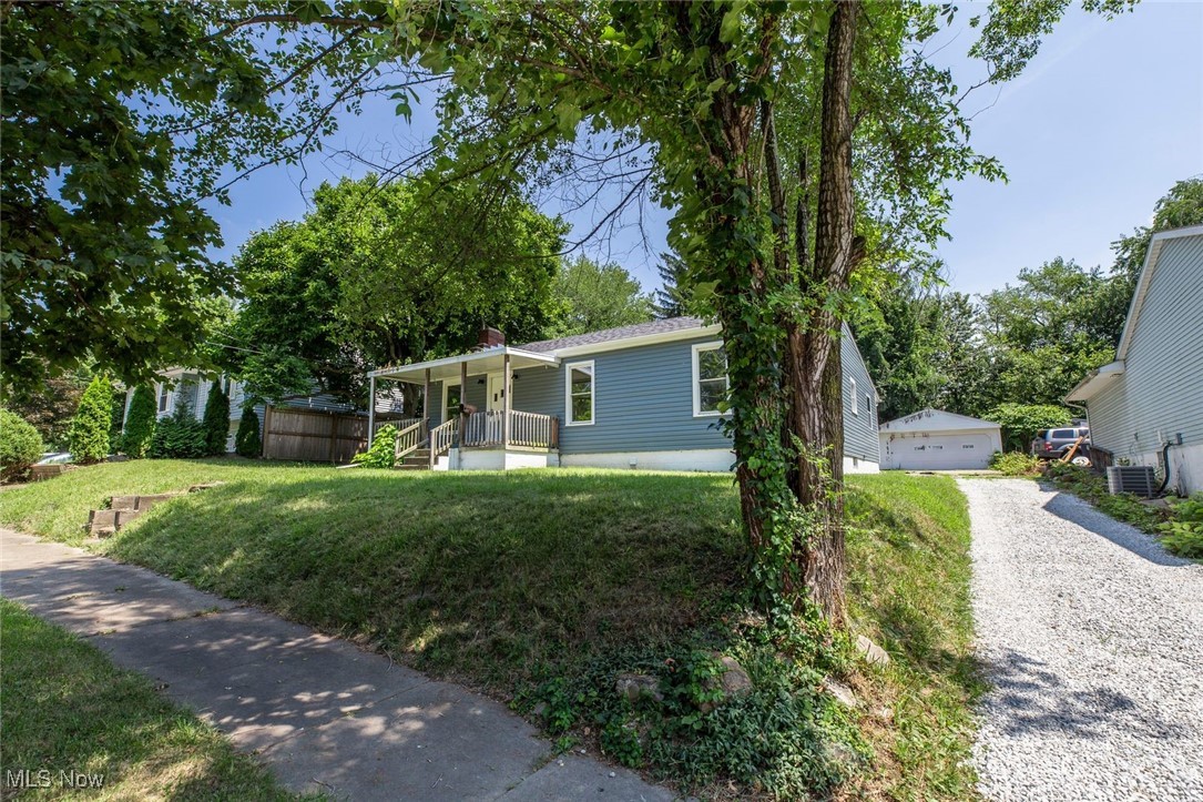 Beautifully remodeled ranch in Akron! This home offers three bedrooms and one full and one-half bathroom. Hardwood floors throughout! This home has many new updates including - New roof 2025, new siding 2025, kitchen and bath remodel 2025, new central air conditioning 2025, Gas furnace 2021, electric panel 2025. Check this one out!