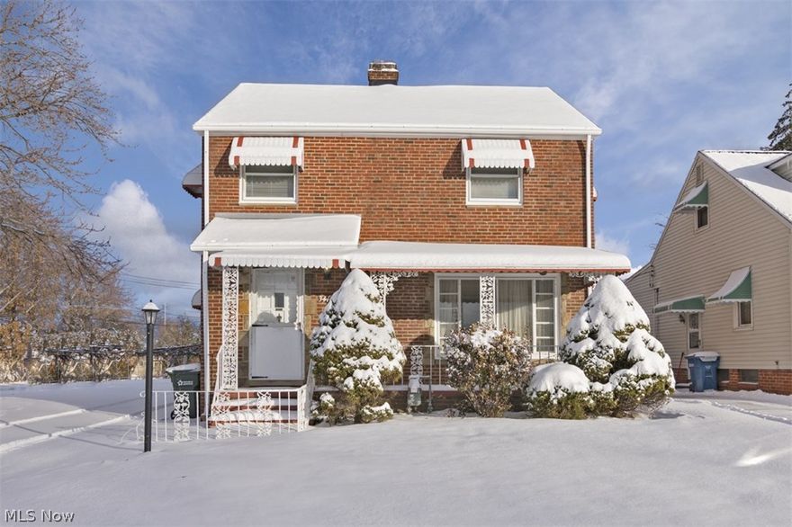 Unique opportunity for a home on five parcels of land! With over 2,000 square feet of living space, this all-brick colonial has infinite potential for your next home or investment property. The living room is open and inviting with a fireplace and a picture window, plus curved archways that lead to the dining room. The kitchen provides an abundance of counter space and cabinetry, with an eat-in area that overlooks back yard. A family room with built-ins and a half bathroom complete the first floor. Upstairs, you will find three spacious bedrooms and a common bathroom, plus a bonus room off of the master bedroom with his and her closets and built-ins. The full lower level is partially finished with a large recreation room with a second kitchen and a built-in bar, plus a half bathroom and plenty of space for storage in the unfinished portion. Spanning over a half acre on 5 separate parcels of land, this homesite is incredibly spacious. It is like having five backyards, plus a two car gar