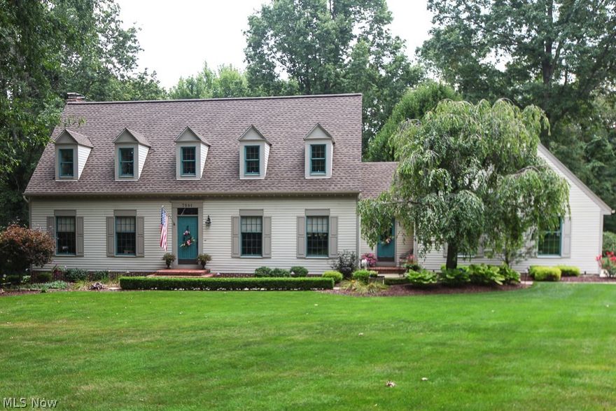 Country Living At Its Best! Enjoy an abundance of nature on nearly 2 acres with picturesque wooded setting. This newly listed home won't be on the market long. It is an exceptional home as present owners have kept it in tip-top shape! This stunning 3 bedroom home offers tremendous floor plan with an open concept between kitchen and family room. Full master bedroom suite with full bathroom, gorgeous kitchen with granite counter tops and island, hardwood floors in formal dining  room and foyer entry, 1st floor laundry room, 2.5 bathrooms, finished basement featuring office, recreation room , dining area and storage room, rear yard with large deck, oval patio and storage shed. An absolute beautiful home!