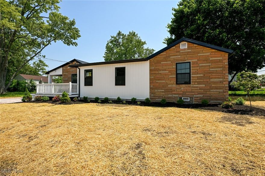 Fully Remodeled Ranch in Barberton – Move-In Ready Perfection! Welcome to where comfort meets modern style in this beautifully updated ranch-style home offering convenient one-floor living. Boasting 3 bedrooms and 2 full bathrooms, this home has been thoughtfully remodeled from top to bottom. Step into the stunning new kitchen with vaulted ceilings that extend through the kitchen and dining area, creating an airy, open feel. The renovations continue throughout with new flooring, windows, roof, appliances, and completely updated bathrooms—everything has been done for you. Enjoy outdoor living on the beautiful deck, overlooking a large yard that’s perfect for relaxing, entertaining, or letting pets and kids play freely. This is a turn-key home with all the modern updates today’s buyers are looking for. Don’t miss your chance to own a completely renovated gem in a quiet, welcoming neighborhood of Barberton.