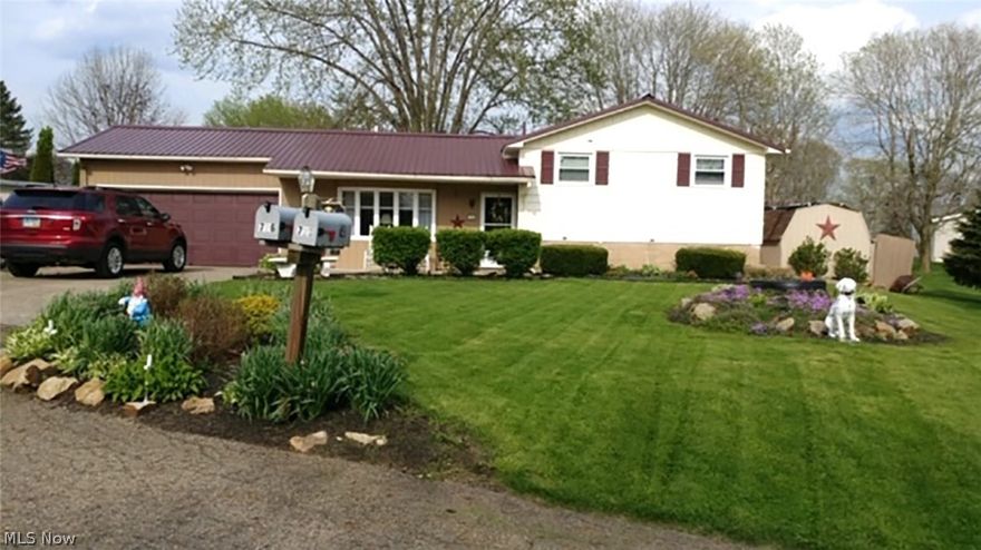 Beautiful 3 bedroom, 2 full bath home with nice large private back yard having covered patio and above ground pool. Updates during the past few years include: gas furnace and central air (2016), hot water tank (2016), hardwood floors (2017), remodeled bath, pool liner and pump (2012). Very clean home originally baseboard electric, added gas furnace and air. Quiet neighborhood, check it out!