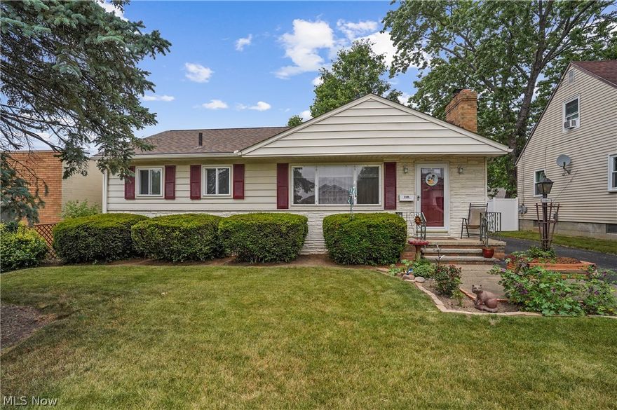 Welcome to this charming 2-bedroom, 1-bath ranch nestled in Cuyahoga Falls. Perfectly situated on a quiet, tree-lined street.Upon entering, you are greeted by a warm and inviting living space. Do not miss the fireplace that will keep you cozy on cold winter nights. The kitchen boasts ample cabinet storage and is adjacent to the quaint dining area. Each bedroom offers a generous amount of space and plenty of storage. Outside, the property includes a well-maintained and private back yard, providing a serene outdoor space for relaxation or entertaining. A detached garage offers convenient parking and additional storage options. With its desirable location and charming features, this ranch-style home presents a wonderful opportunity for anyone looking in Cuyahoga Falls!