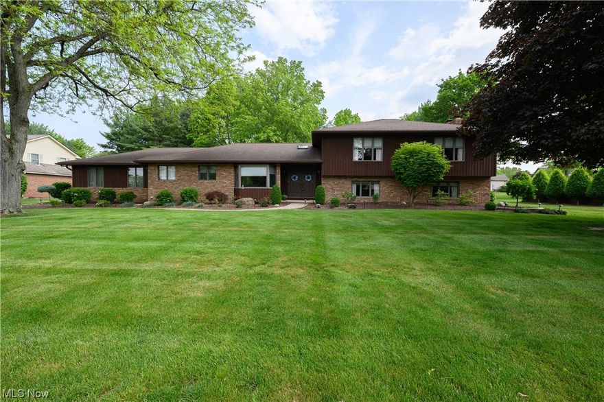 Original owners of this custom built meticulously maintained 3 bedroom, 3 1/2 bath sprawling split level. Large eat-in kitchen with granite counters, tile backsplash, built-in desk. 1st Floor laundry, formal dining and living room. Master suite with fireplace, walk-in closet, updated bath with walk-in shower and heated floor. 2 Additional nice size bedrooms. Lower level features large family room with gas fireplace, wet bar and full bath. You will love entertaining inside or out. 19' x 37' inground pool with SS sides, 3'-8' deep with dolphin pool cleaner, gorgeous landscaping with retaining wall, extra concrete for parking or basketball court. 9' x 24' screened porch for when you want to relax after a full day in the pool. 2 Car attached garage. Move in and vacation at home! Exclude master bath lights, they will be replaced. Pool table in basement will convey. Custom window treatments.