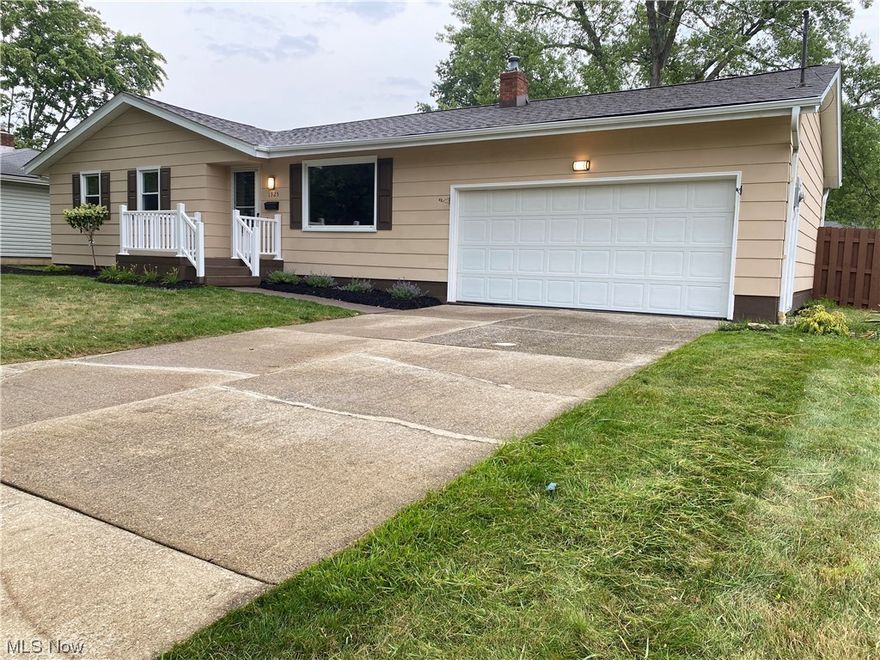 Beautiful remolded 3BD, 2BA Ranch located in Trophy Estates a quiet neighborhood. Completely updated & ready to move in. Newly finished basement w/ rec room, bath & bonus/spare room w/ closet.  Includes a beautiful new kitchen, w/ new cabinets, granite counters, stainless steel appliances & LVT flooring. The 1st floor bath has been completely updated w/ new tub/shower, toilet, vanity & LVT flooring. Home includes a fireplace & hardwood floors & attached 2 car garage. New upgraded electrical service & light fixtures through out.  Updated roof, gutters w/ leafguard, downspouts & replacement windows.  New patio door, new maintenance-free composite deck, new landscaping. A new wooden privacy fence has been installed in backyard to provide privacy & security.