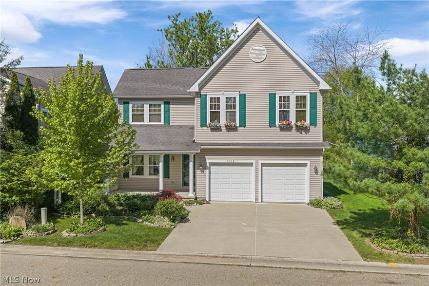 Welcome to this meticulously maintained, one-owner home located in the Green School District and nestled in a quiet, quaint neighborhood. This 3-bedroom, 2.5-bath Colonial offers nearly 2,400 square feet of finished above-grade living space and a large two-car attached garage. The easy-to-maintain landscaped lot features a secluded back patio, perfect for relaxing or entertaining. Step into the impressive two-story foyer and enjoy the open floor plan. The spacious great room boasts a two-story ceiling, fireplace, built-in shelving, and abundant natural light. The dining area with sliding doors to the backyard flows seamlessly into the kitchen, which features vaulted ceilings, ample cabinetry and counter space, and stainless-steel appliances. Additional first-floor highlights include convenient laundry with washer and dryer included, a private office that could easily convert to a first-floor bedroom, and a half bath. Upstairs you’ll find three bedrooms, a loft overlooking the great room, and guest full bath. The expansive primary suite offers a generous walk-in closet and an en-suite second full bath with double vanity and shower. A full basement completes the home with glass block windows, high-efficiency furnace & hot water tank, plus a generator that will convey to the lucky buyer. Public water and public sewer. Ideally located just minutes from shopping, dining, and major highways.