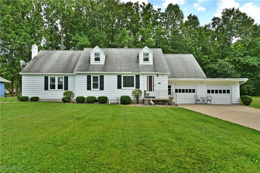 THE BEST OF BOTH WORLDS!  Are you looking for a secluded, quiet place that is still close to shopping and major freeways? YOUR SEARCH IS OVER!!!  This 4-BR, 2-Bath with over 2,038 SQ Ft Cape Cod, has an additional  670 + SQ Ft of finished living space in the basement, for you and your family on a  .755 acre lot.  It sets on a dead end road yet only a mile a way from the casino, shopping, restaurants, and freeways.   After you pull in your double wide concrete driveway, make your way inside to take in the character of the built-ins and imagine how much you can store in all of the extra spaces & rooms! Spend time together in the eat-in kitchen while you cook, bake, doing homework or sharing a meal or two at the peninsula.   Work from home in your office with ample sunlight or enjoy your free time relaxing out in the sun room.  You can take advantage of a quiet evening right out of your primary bedroom with the access to the backyard to stare at the stars, watch the fire flies, and have a bon fire.  The extra entertaining space in the basement is perfect for family and friends to gather on game days and holidays or to curl up and get cozy around the fireplace on a cold day.  The additional sitting room upstairs is perfect place to hide away with a good book or transform it into a playroom.  The 19 x 9 attic can also be transformed into whatever you imagine it to be.  There are two attached garages.  One is 13 x 19 and the other is 30 x 13. The workbench in the larger garage stays for your use. 
CALL TODAY FOR YOUR PRIVATE SHOWING