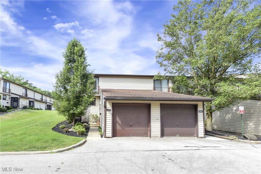 Welcome home to this charming two-story, two-bedroom, one full bath and one-half bath, townhouse style home nestled in a serene, wooded setting in the highly desirable Pine Hills subdivision of Middleburg Heights! Step inside to a spacious living room on the main level that flows seamlessly into a beautifully updated dining area and kitchen, all enhanced with fresh paint and thoughtful modern touches throughout. It boasts an in-unit laundry room, central air, and direct access to the attached garage from the entryway along with a garage door opener for convenience. The home features a patio and private outdoor space perfect for enjoying your morning coffee or relaxing quietly with a book. Upstairs you’ll find two spacious bedrooms that offer comfort and natural light. This home is move-in ready, offering the perfect blend of peace and practicality in a well-established, professionally managed community. Enjoy the quiet, serene surroundings with mature trees and well maintained landscapes, all while benefiting from low-maintenance living near shopping, dining, Metroparks, and easy access to all major highways! This corner-unit offers both privacy and functionality, perfectly suited for a small family, first-time homebuyer, or savvy investor.