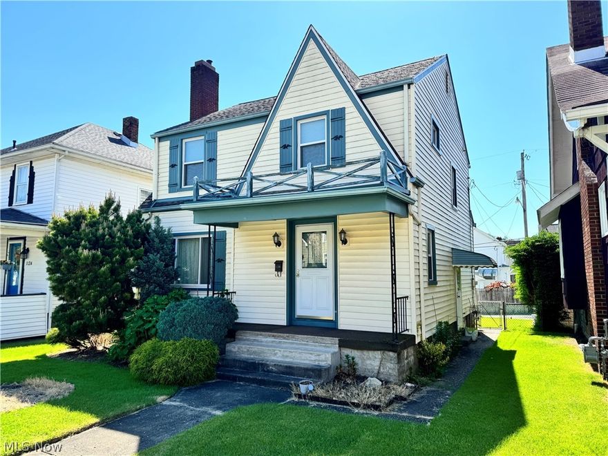 Looking for your new home in Martins Ferry? This charming three bedroom, one bath home is in a fantastic location right off of Rt. 7. Large rooms with plenty of natural light, fenced in back yard, full unfinished basement, new carpeting on the second floor, and original hardwood floors are suspected to be underneath the carpets throughout the home. Need storage? Plenty of space throughout and more than you will know what do with! There is a one car garage and an extra parking space accessible from the backyard. The home was meticulously cared for and is awaiting for new life to be breathed into it! Contact your REALTOR today for a private showing!