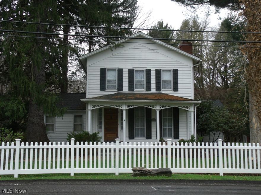 Opportunity to own Historic Gates Mills home built in 1844.  There is also a barn and a cottage on this very special 5 acre property.  The Chagrin River runs next to the land.  The room on the first floor that is 18x14 can be finished and insulated. The 2nd floor has 2 bedrooms plus an extra room that runs along the back of the house. The room could be used as a sewing room or office.