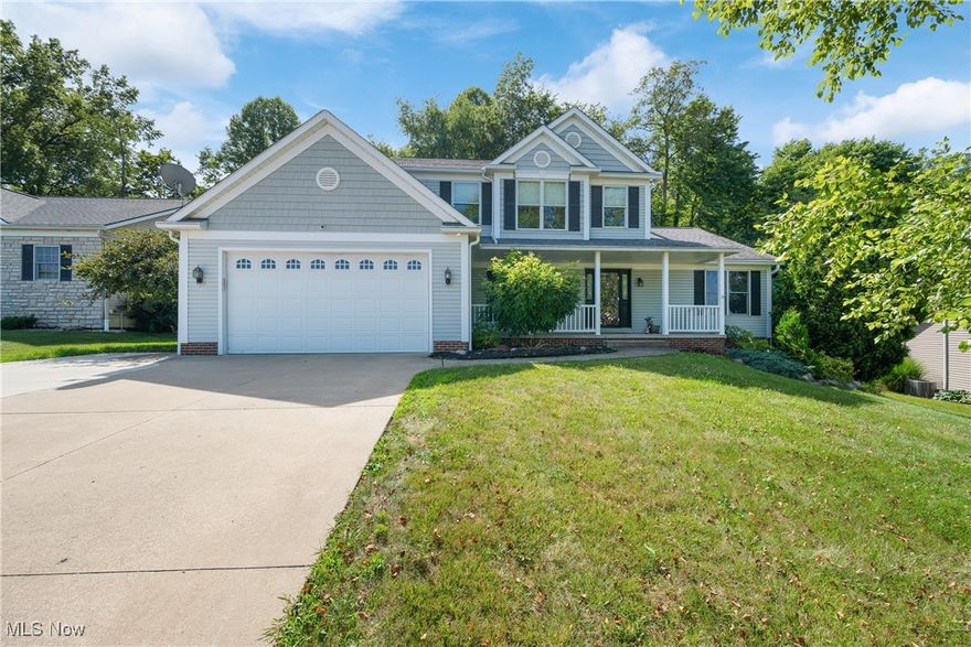Welcome to this impeccable custom colonial nestled in the desirable Creekstone Community of Copley, OH. This home offers outstanding curb appeal and generous room dimensions throughout, blending comfort with timeless elegance. The first-floor master suite features vaulted ceilings and is conveniently adjacent to a stunning two-story great room with a gas fireplace, abundant natural light, and seamless flow into the eat-in kitchen-perfect for both relaxing and entertaining. Enjoy the peaceful privacy of the wooded backdrop right in your own backyard.  Located in the Copley/Fairlawn School District and just minutes from Route 21, this home combines everyday convenience with serene suburban living. With its thoughtful layout, classic charm, and tranquil setting, this property is a standout in one of the area's most desirable neighborhoods.