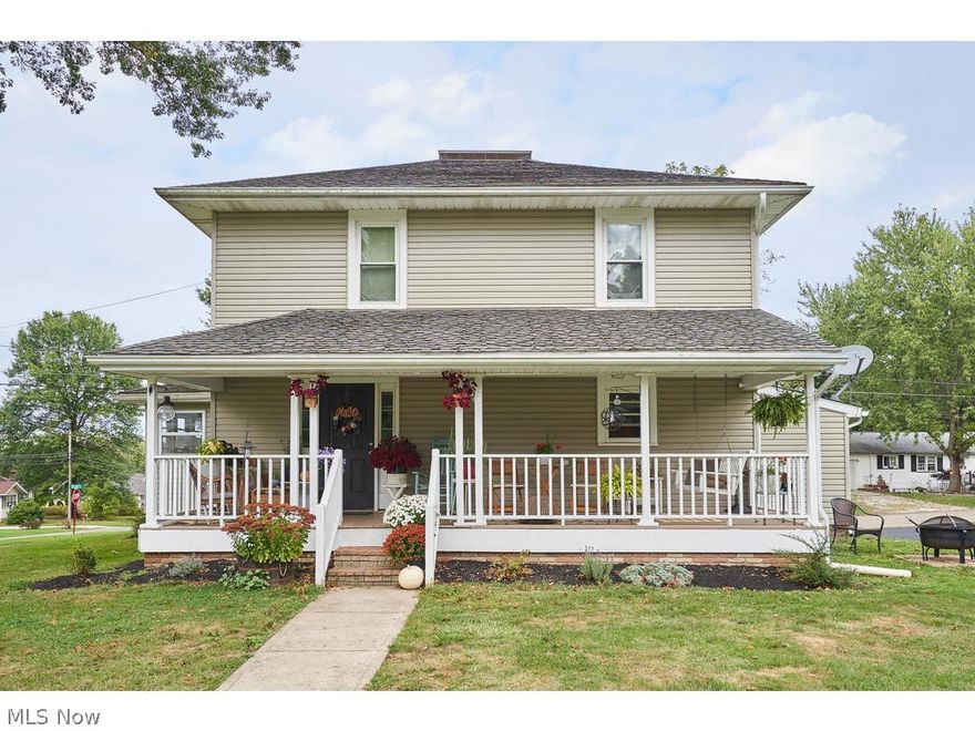 Welcome to 4989 Meese Rd NE! This 3 bedroom, 4 bathroom colonial is situated on just over .5 acres. Walk into the spacious living area with newer flooring throughout. The room could be divided and turned into a living room and dining room if preferred. The porch is right off of the living room/dining room and is perfect for entertaining or just sitting back and relaxing. Through the sliding doors you will find the sun room which allows plenty of natural light. The kitchen has been remodeled and has the space to be an eat-in kitchen along with plenty of counter space and cabinets! Walk upstairs to find the 3 large bedrooms and second floor laundry!! The master bedroom will not disappoint with the space and the master bathroom. The well was drilled within the past seven years, Underground electric dog fence, Water softener in 2012, Central air replace in 2013. All of this with an oversized 2 car garage! Call today to schedule your private showing!