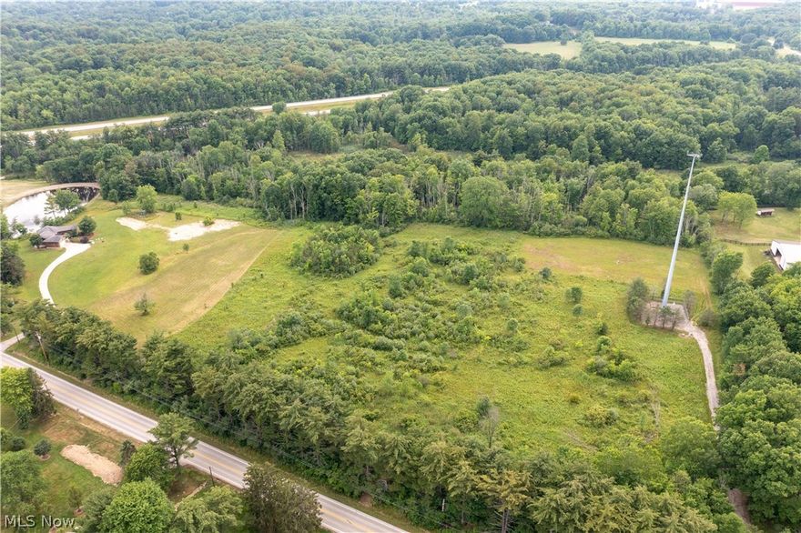 Take a look at this rare find......almost 20 buildable acres in Twinsburg CSD!  Partially wooded with a creek running through the back of the parcel.  Such a beautiful location for your dream home!  There is plenty of room here for kids to run free, pets and livestock.  This would be a great location for a hobby farm.  Wildlife are abundant here....you could wake up and drink your coffee while overlooking fields of deer and turkeys foraging.  There is a possibility of putting in a small subdivision here.  This property won't last long.....it is priced to SELL!