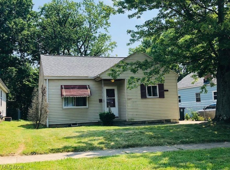 Great investment!   Brand new 30 year architectural roof!  Brand new carpet!   Fresh paint!   Property was a rental producing $826 a month from section 8.   Central AC.   Updated windows.   Nice backyard with firepit.