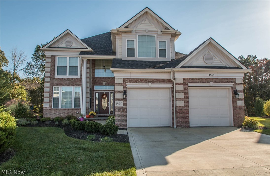 Absolutely Stunning Parkview Cambridge model nestled on a quiet cul-de-sac in prestigious Monticello of Highpoint! This 3,400+ total sq.ft beauty boasts all of the must haves; featuring a stately full brick facade, an elegant entry, intriguing architectural details, soaring ceilings, 1st floor master suite, loft, finished basement, sunroom, stamped concrete patio, custom blinds and high end touches abound! Hardwood floors flow through the impressive foyer, formal dining room and gourmet eat-in kitchen w/ custom cabinetry, granite countertops, center island, pantry, included stainless appliances with gas stove & dining area. The vaulted sunroom w/ walls of windows leads to the sprawling stamped patio surrounded by beautiful landscaping and yard w/ sprinkler system & invisible pet fence. Situated in the heart of the home is the 2 story Great Room w/ cozy fireplace. Convenient 1st floor master suite w/ vaulted ceiling, glamour bath and large walk-in closet. The powder room & laundry room