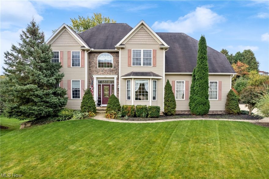 Tucked away on a quiet cul-de-sac in Pheasant Hills, this massive colonial boasts nearly 4,500 sqft of finished living space! A classic, yet updated, floor plan features a 2 story foyer with a formal sitting room and dining room on either side. A  bright and open family room, with a stone FP opens to the kitchen, featuring a large pantry, center island, stainless appliances and a breakfast nook that opens onto the expansive, tiered stone paver patio and backyard. The finished basement adds additional living space, including a huge rec area, full bath, potential 5th bedroom and has doors leading to the stone patio!  The laundry room is conveniently located on the 2nd floor, in addition to a guest bathroom and 3 generously sized bedrooms. Double doors open to the spacious primary suite, which includes an en suite with soaker tub, dual sinks and a walk-in closet. A 3 car garage allows for plenty of storage. The location is ideal, privacy coupled with the proximity to schools, shopping, YMCA and more!