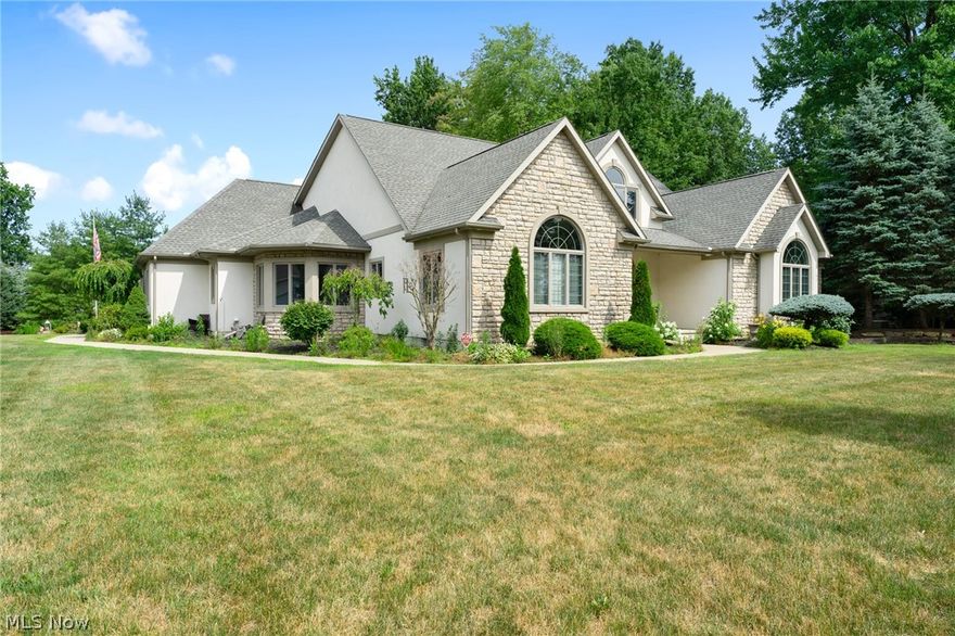 One of a kind! Spacious 5 bedroom modern two story home with plenty to offer! Open floor plan includes large great room with stone fireplace and ample sunlight. Extra large open kitchen with dinette area, Quartz counter top and new gas range to be installed. Formal dining room, office, and first floor master bedroom including a knockout bathroom. Second floor has a open view of the great room, large loft area and three spacious bedrooms. 4 1/2 baths (one needs updated). Lower level finished recreation room with 5th bedroom and full bath. Home has two furnaces and central air units. Three car side load garage.