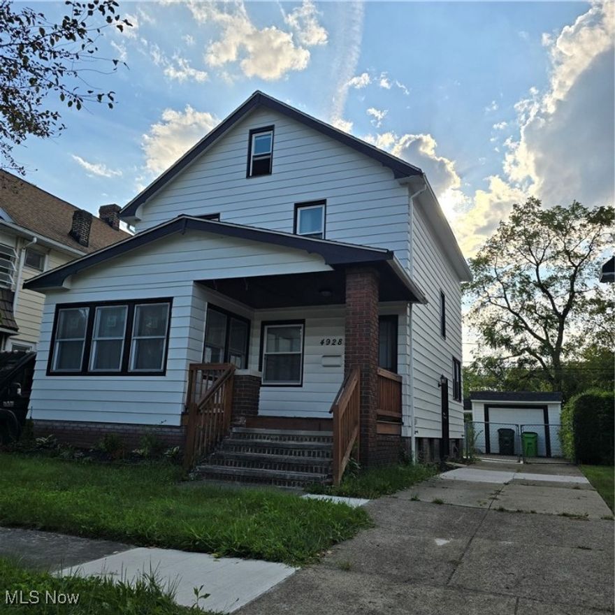 Beautifully remodeled three bedroom colonial!!! Cozy front porch!!! New kitchen!!! New bathroom!!! New flooring!!! New lighting!!! New furnace!!! New hot water tank!!! Rear yard is fenced!!! Violation free!!! Home warranty!!! Easy to see!!!